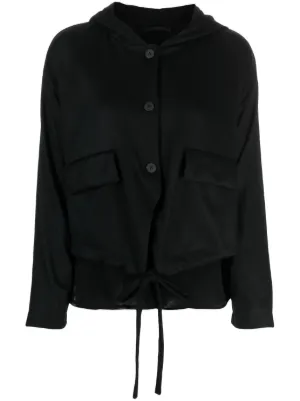 Rick Owens DRKSHDW カットアウト クロップドジャケット | ブラック
