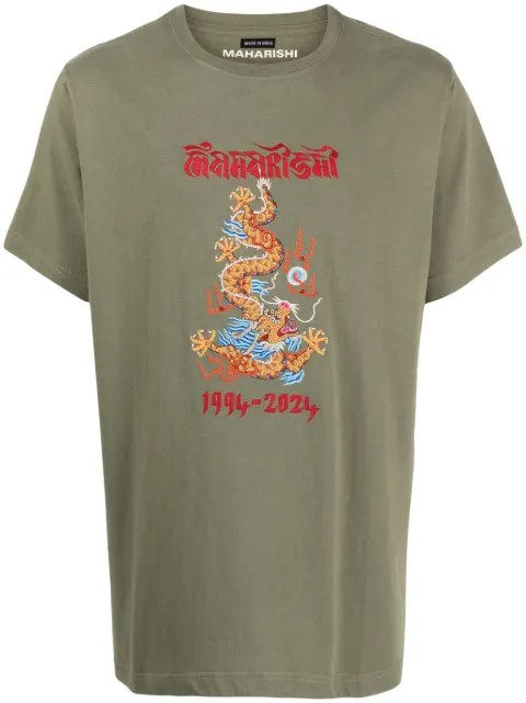 Maharishi Dragon-print organic-cotton shirt