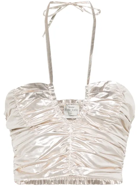 Forte Forte ruched halterneck blouse