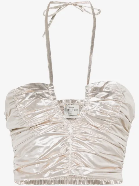 Forte Forte ruched halterneck blouse