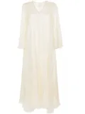 Forte Forte lurex kaftan maxi dress - Neutrals
