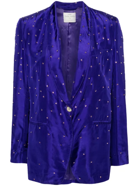 Forte Forte crystal-embellished silk blazer