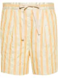 Forte Forte striped drawstring shorts - Orange