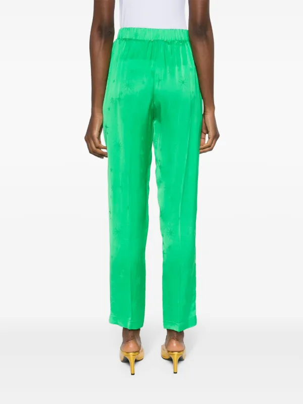 パンツ FORTE FORTE Women Straight Pants 13875 5007 Green Forte Forte straight-leg Jacquard Trousers | Green | FARFETCH
