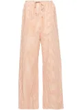 Forte Forte gingham-check wide-leg trousers - Brown