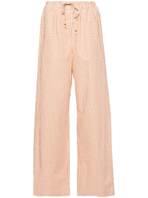 Pantalon à imotif de grille - Forte Forte - Modalova