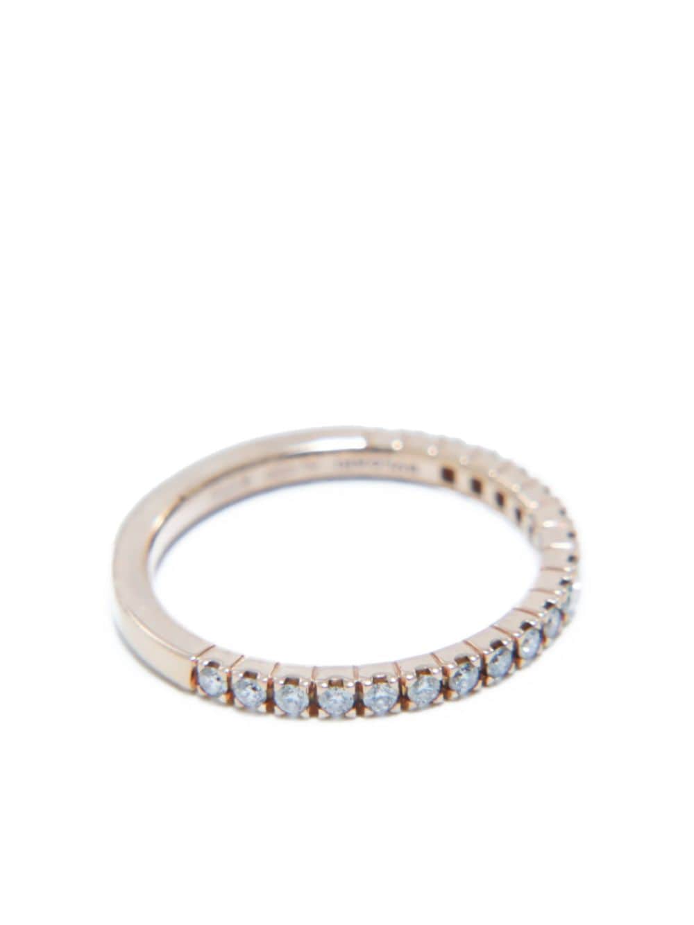 Pre-owned Bvlgari 2000s 18kt White Gold Half Eternity Diamond Ring