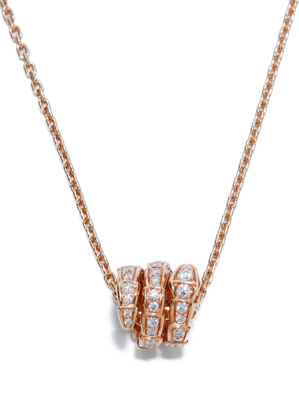 Bvlgari Pre-Owned 2000s 18kt geelgouden halsketting met diamant