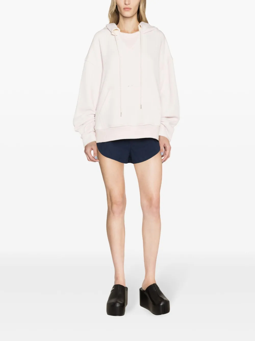 Pink ripped hoodie new arrivals