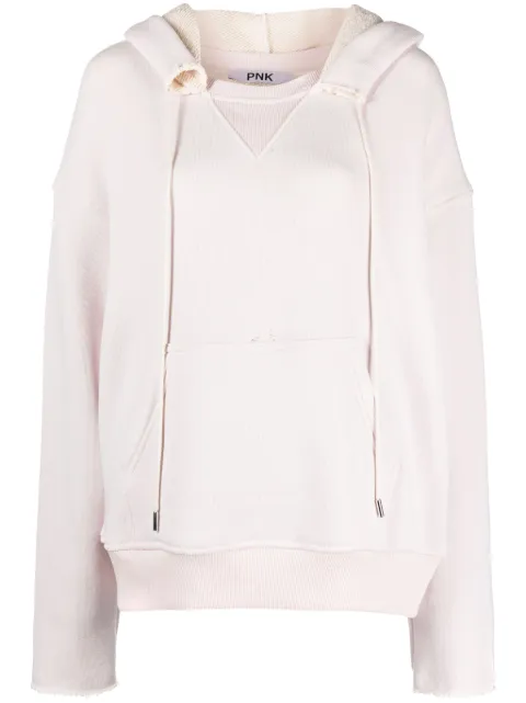 PNK hoodie con detalles rasgados