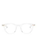 Akoni Gemini round-frame glasses - Gold