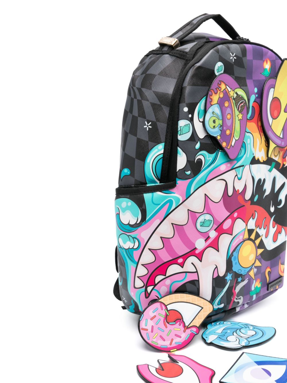 sprayground kid Crazy Eyes backpack - Paars