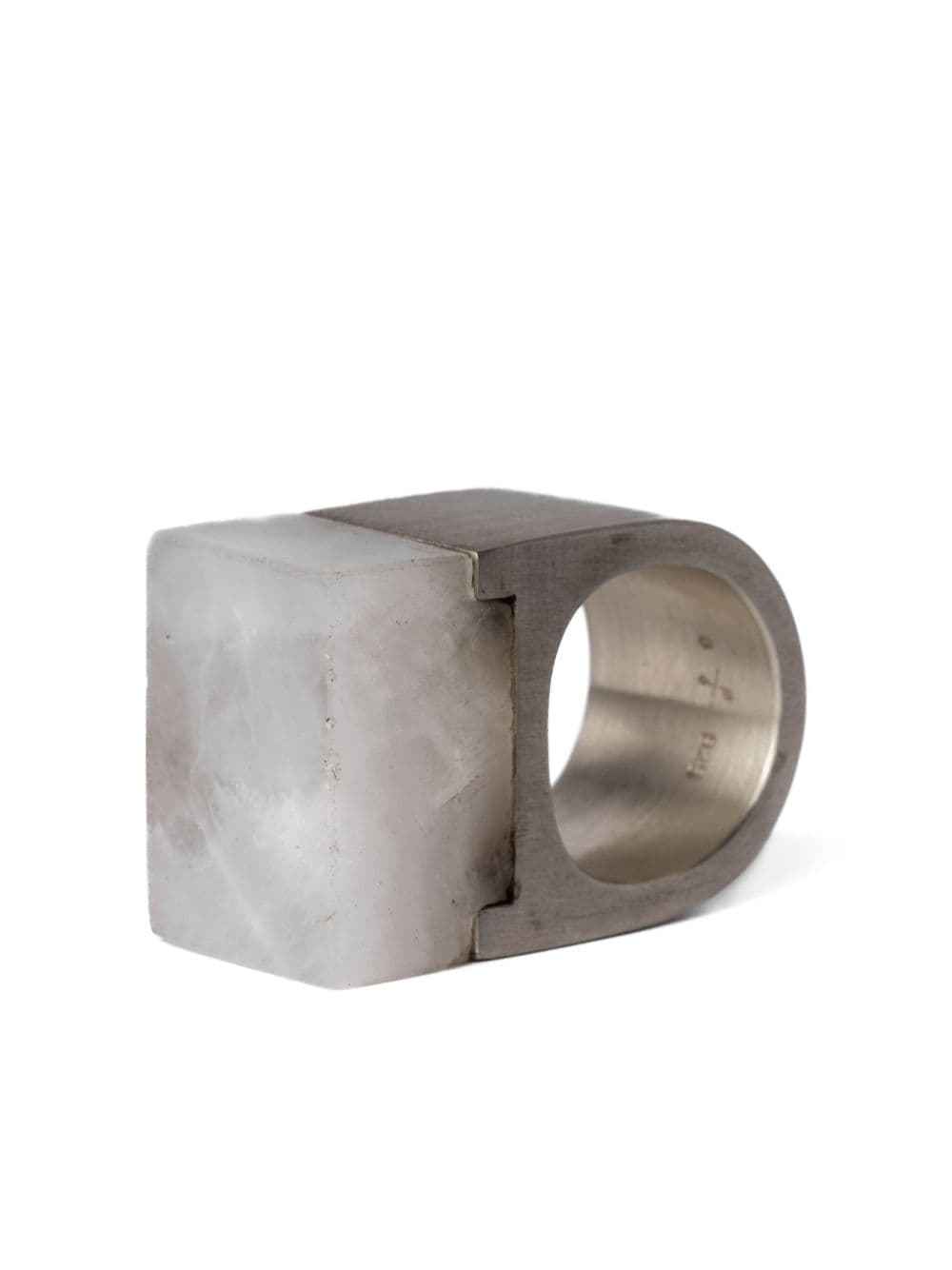 Parts Of Four Plate Quartz Ring Single In White