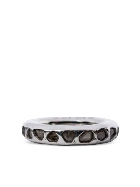 Parts of Four anillo Spacer en plata de ley con diamante
