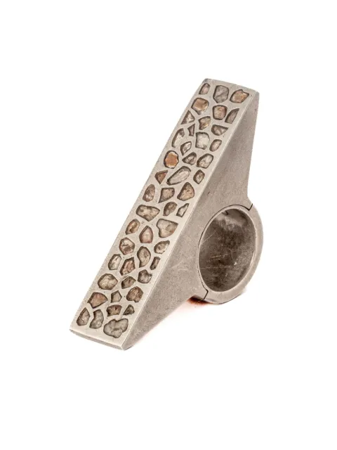 Parts of Four anillo Sistema en plata de ley y diamante