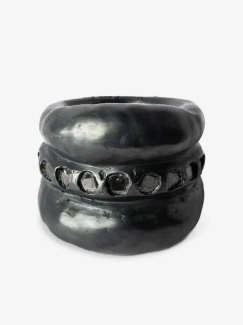 Parts of Four Stack sterling-silver diamond ring