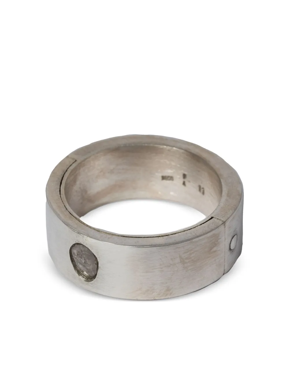 Parts Of Four Sistema Diamond-slab Ring In Silver