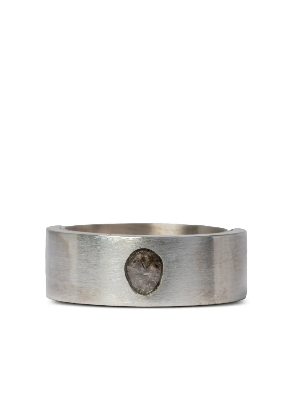 Parts Of Four Sistema Diamond-slab Ring In Silver