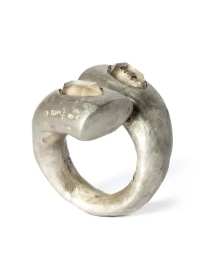 Parts Of Four Chasm diamond-embellished Ring | Silver | FARFETCH HK