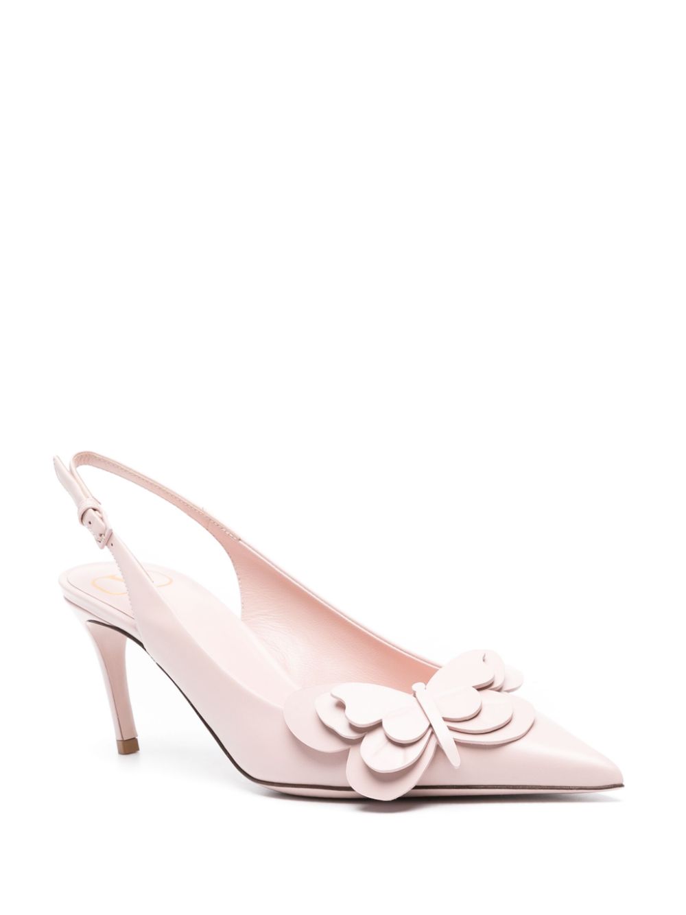 Valentino Garavani Papier-Phalène 70mm leather pumps - Roze