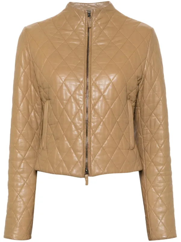 Burberry quilted leather jacket sale