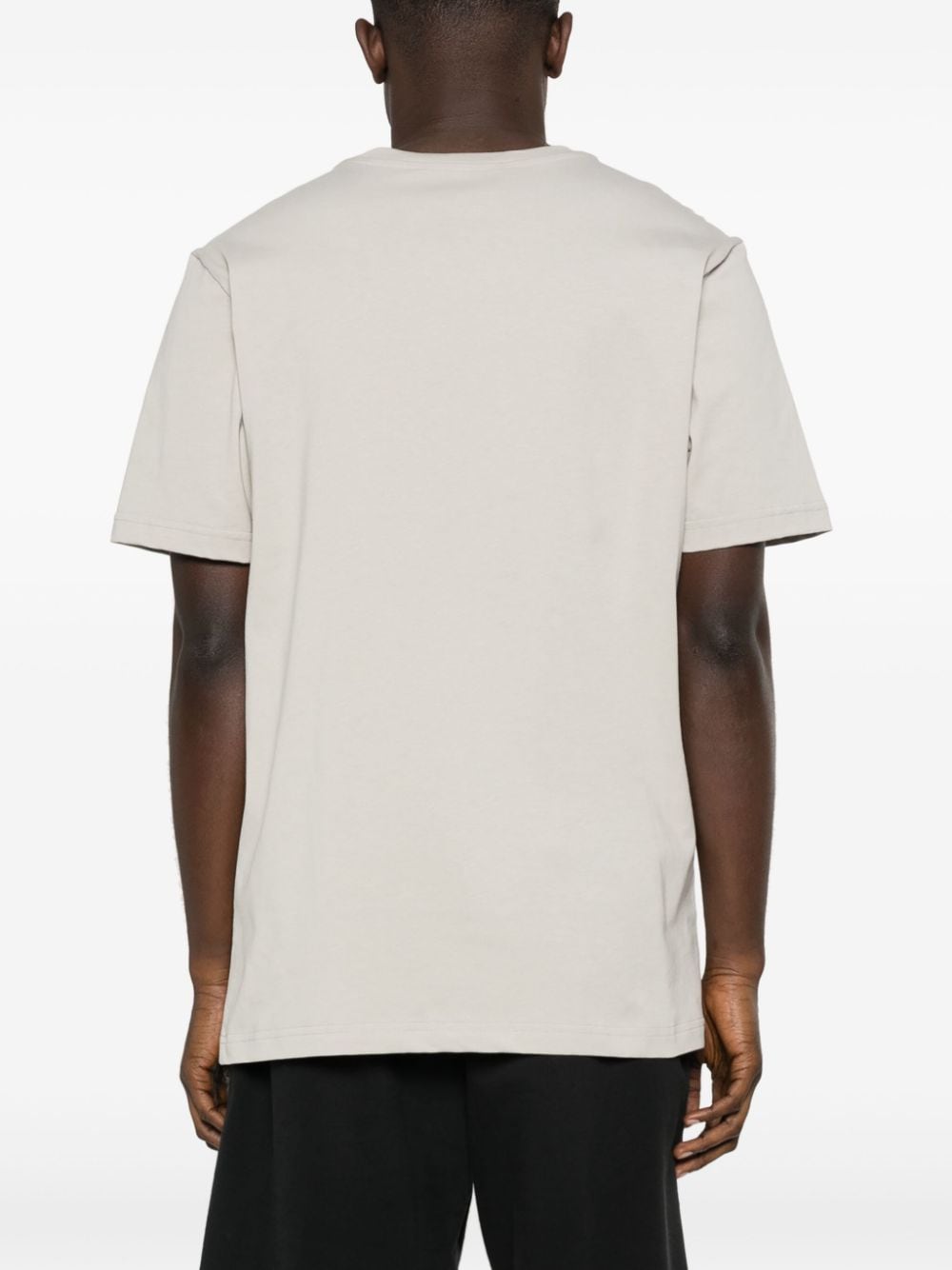 Shop Iceberg Logo-print Cotton T-shirt In Grey