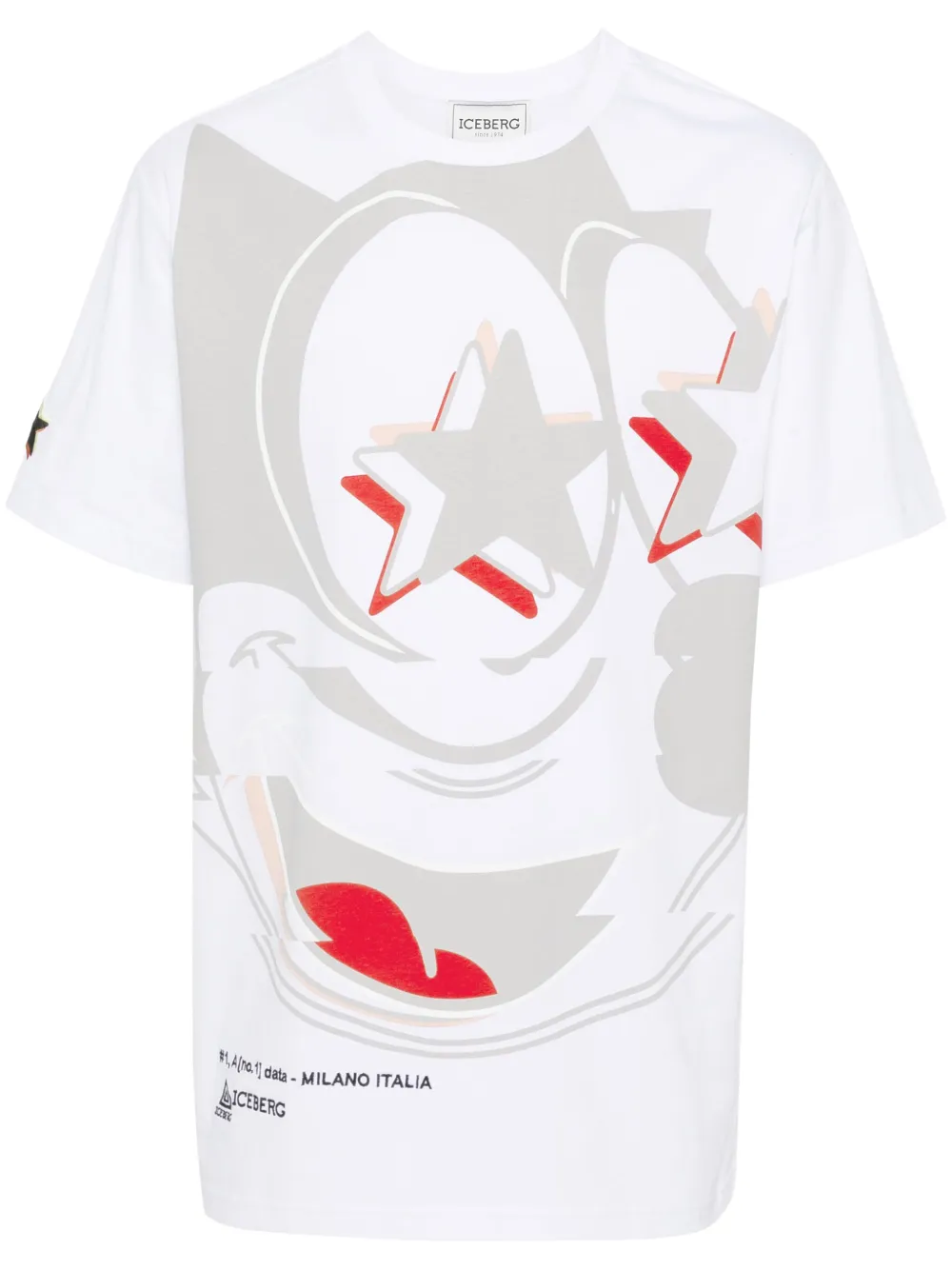 Iceberg x Felix the Cat katoenen T-shirt Wit