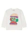 Stella McCartney Kids illustration-print cotton sweatshirt - White