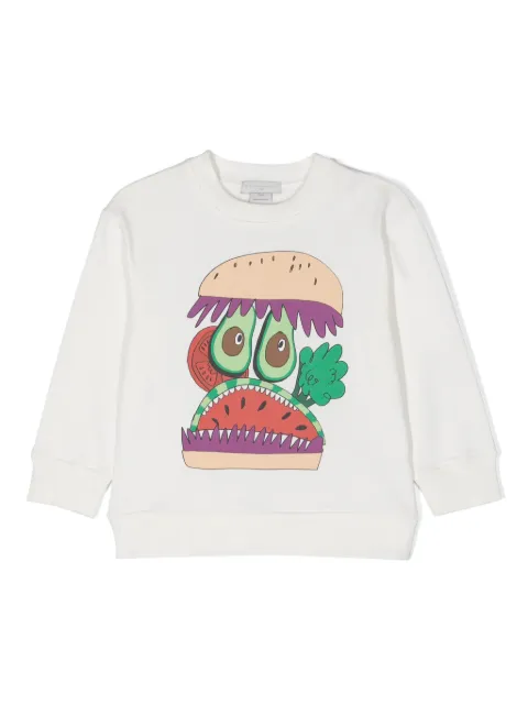 Stella McCartney Kids illustration-print cotton sweatshirt