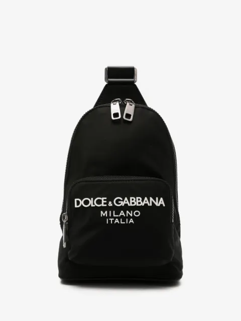 Dolce & Gabbana logo-lettering cross body backpack