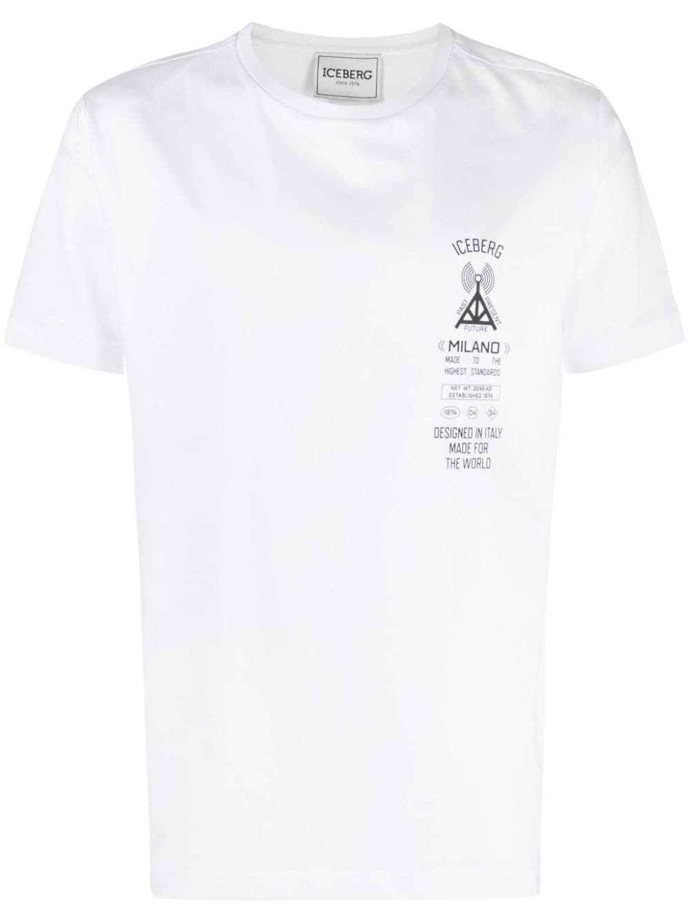 Iceberg graphic-print cotton T-shirt - Bianco