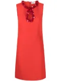 P.A.R.O.S.H. Puppy bead-embellished column dress - Red