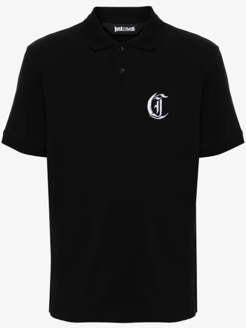 Just Cavalli playera tipo polo con monograma bordado