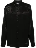 Just Cavalli logo-jacquard shirt - Black