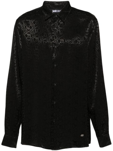 Just Cavalli logo-jacquard shirt