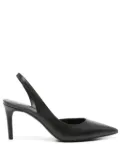 Michael Michael Kors Chelsea slingback leather pumps - Black