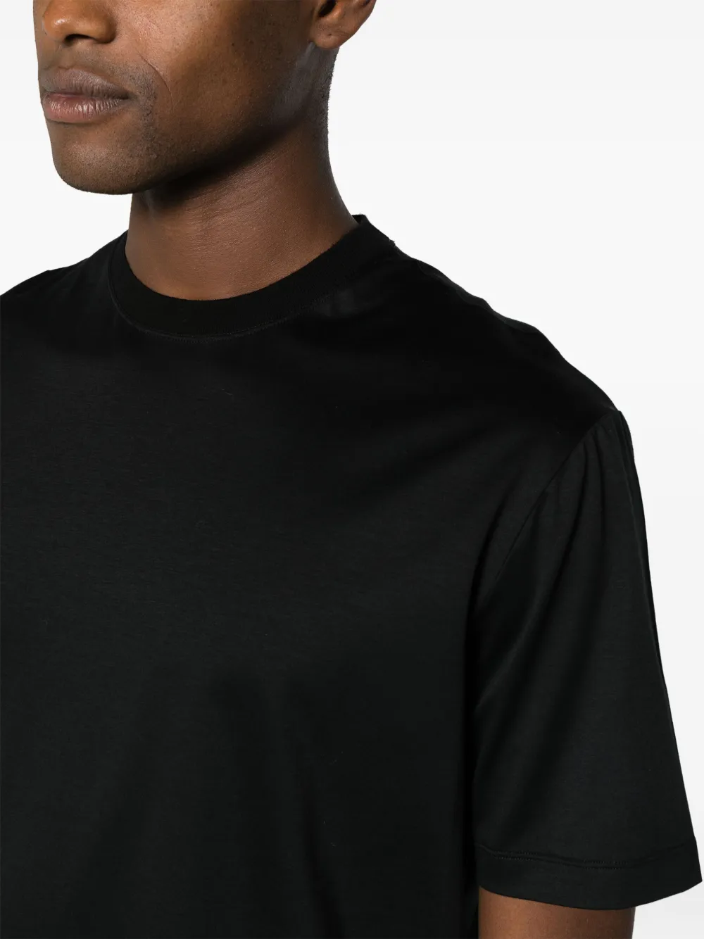 Kiton Katoenen T-shirt Zwart