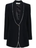 Philosophy Di Lorenzo Serafini piped-trim single-breasted blazer - Blue