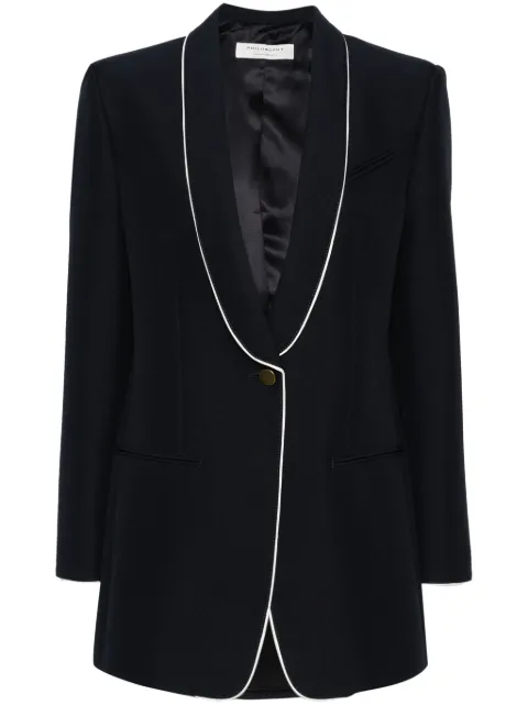Philosophy Di Lorenzo Serafini piped-trim single-breasted blazer