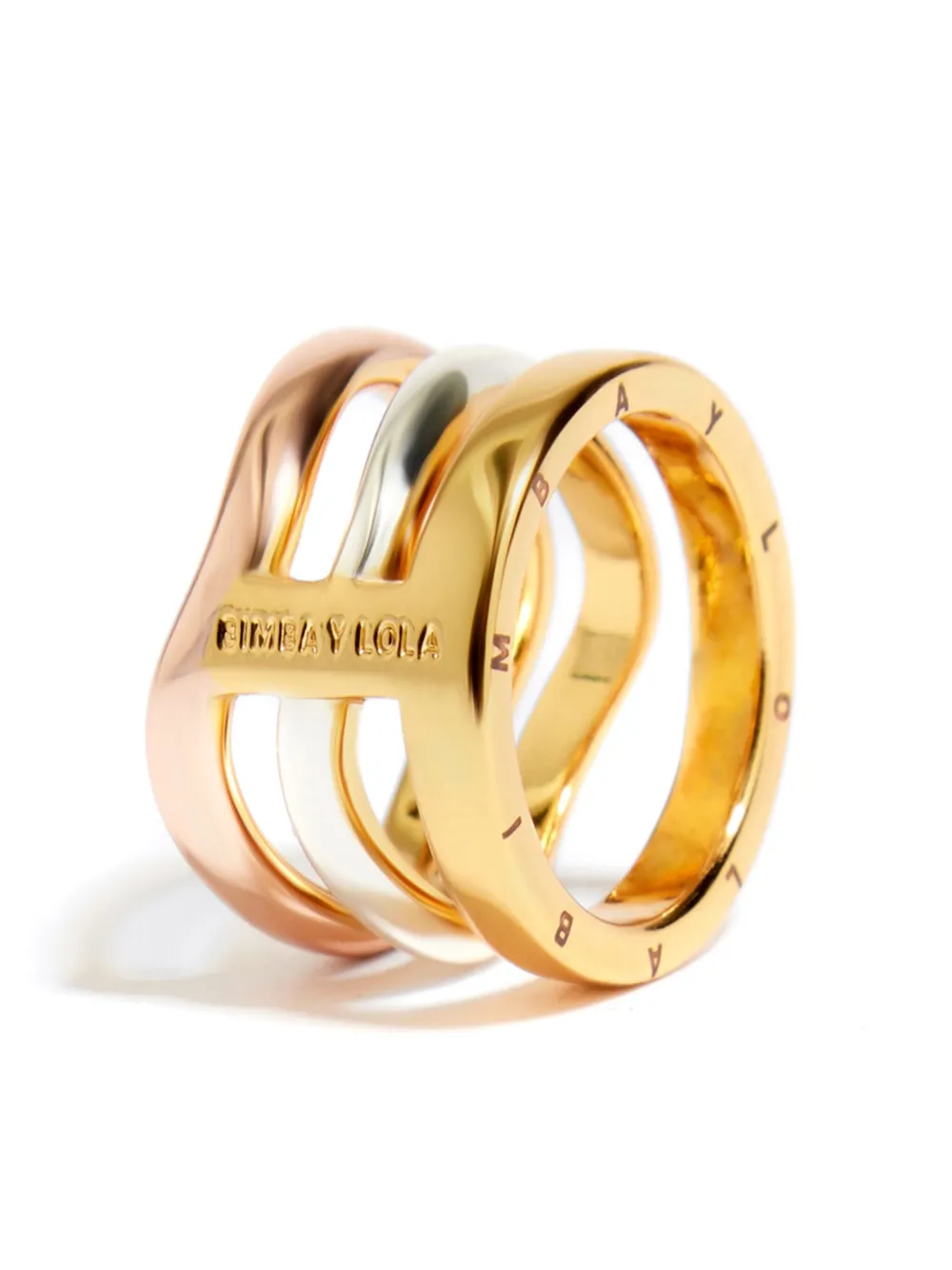 Bimba y Lola Ring met gegraveerd logo - Goud