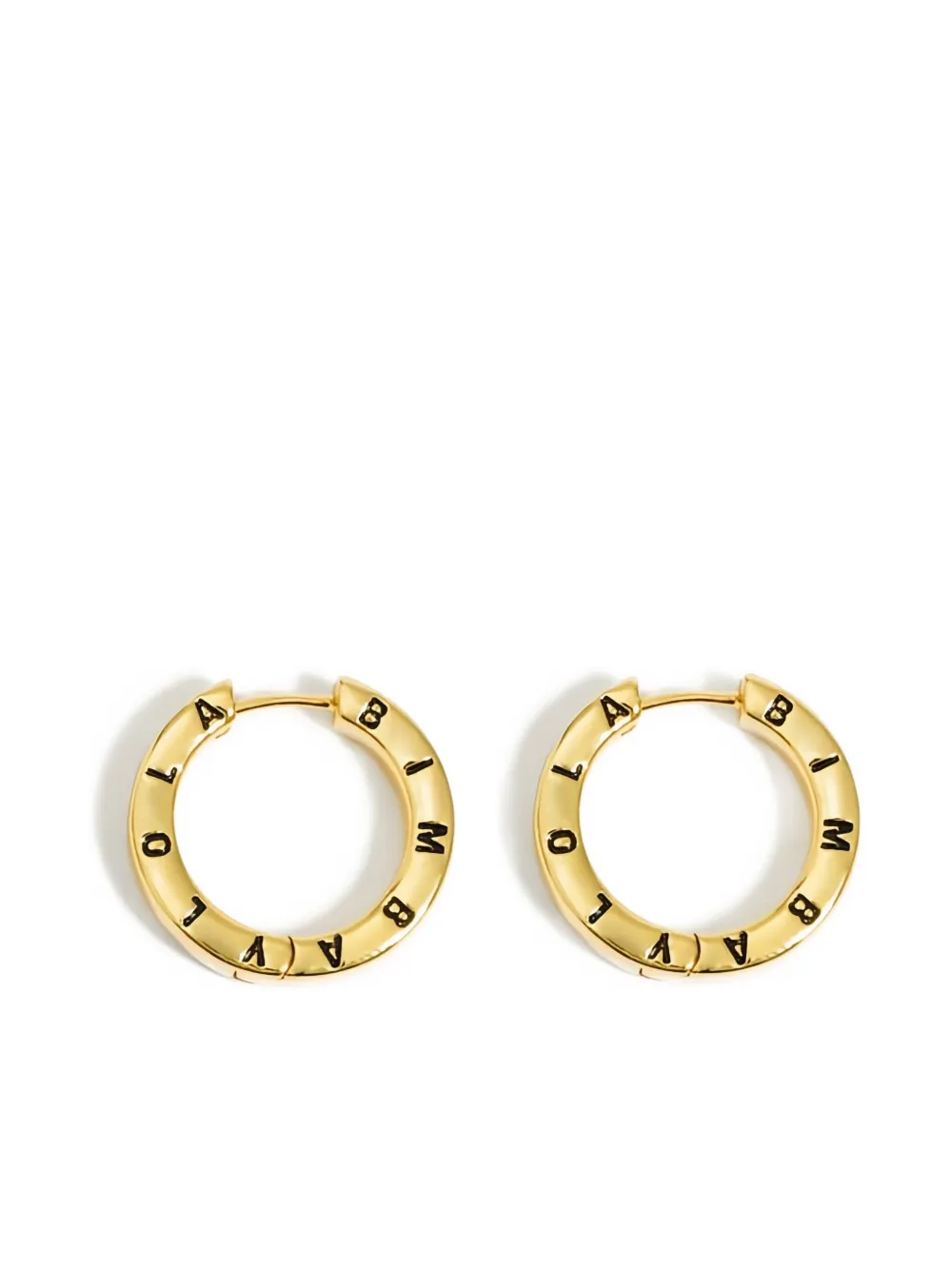 Bimba y Lola ロゴ フープピアス - ゴールドトーン Bimba y Lola ロゴ フープピアス - ゴールドトーン