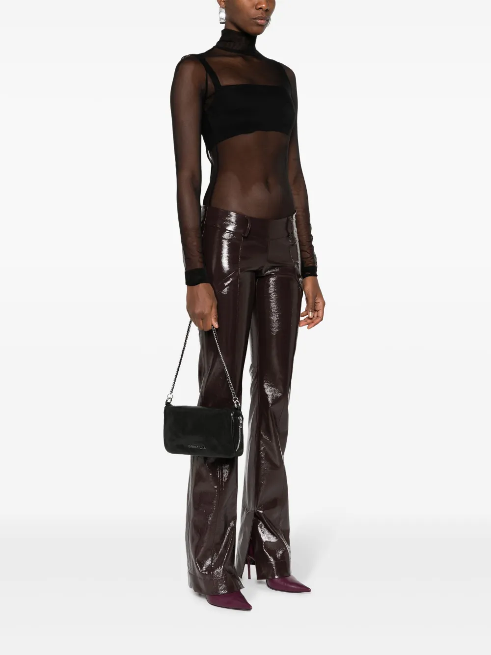 Bimba y Lola Leren crossbodytas - Zwart