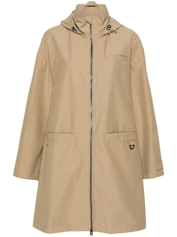 Bimba y Lola zip up Hooded Trench Coat Neutrals FARFETCH AZ