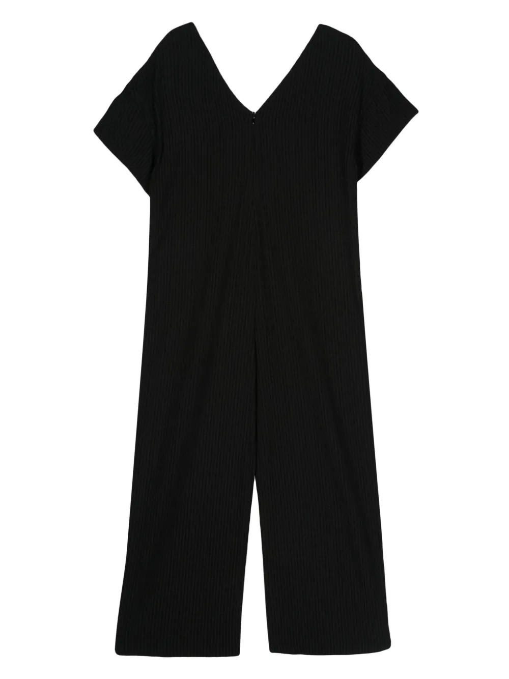 Shop Bimba Y Lola Check-pattern V-neck Jumpsuit In Black