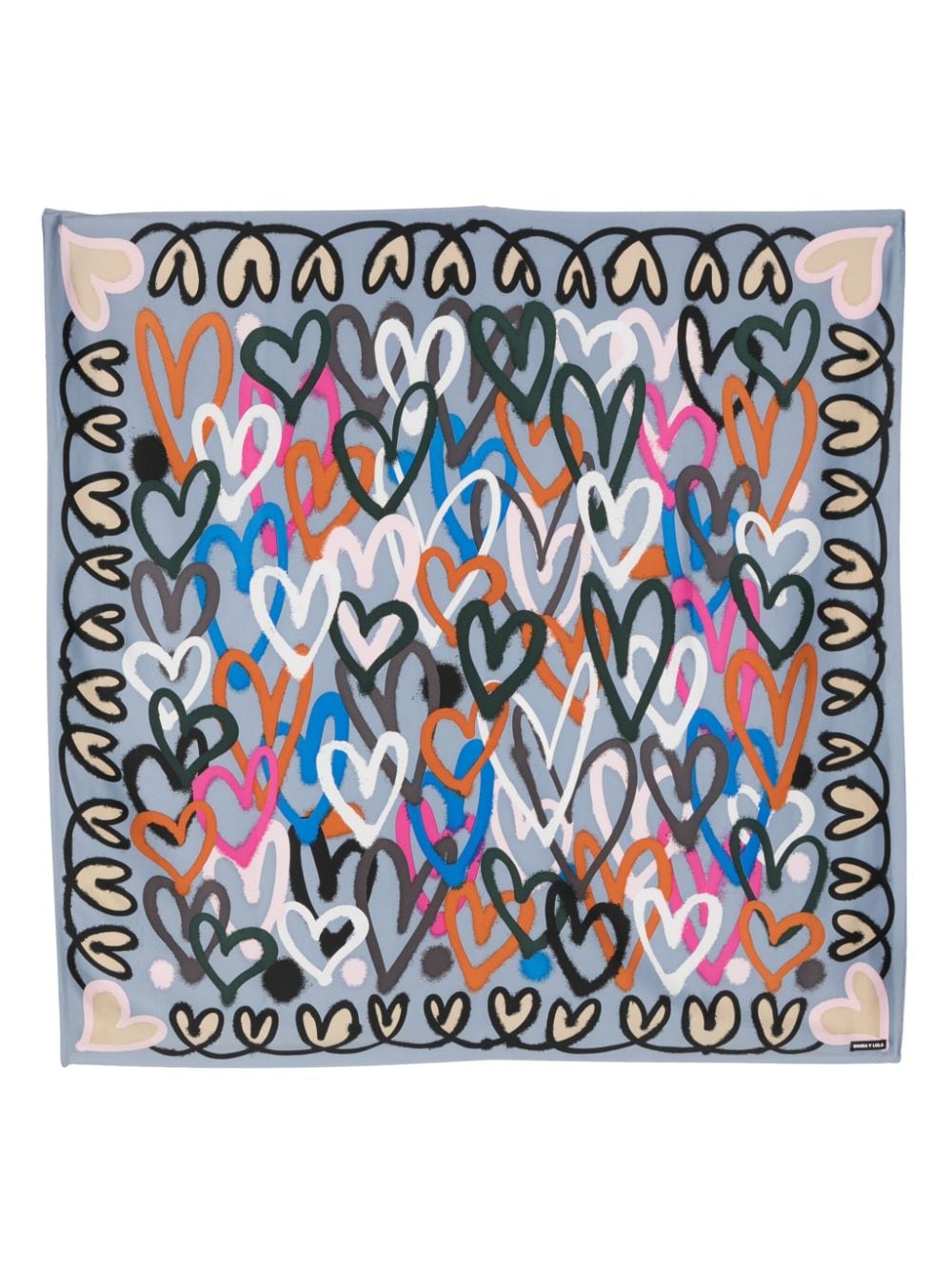 Image 1 of Bimba y Lola heart-print scarf