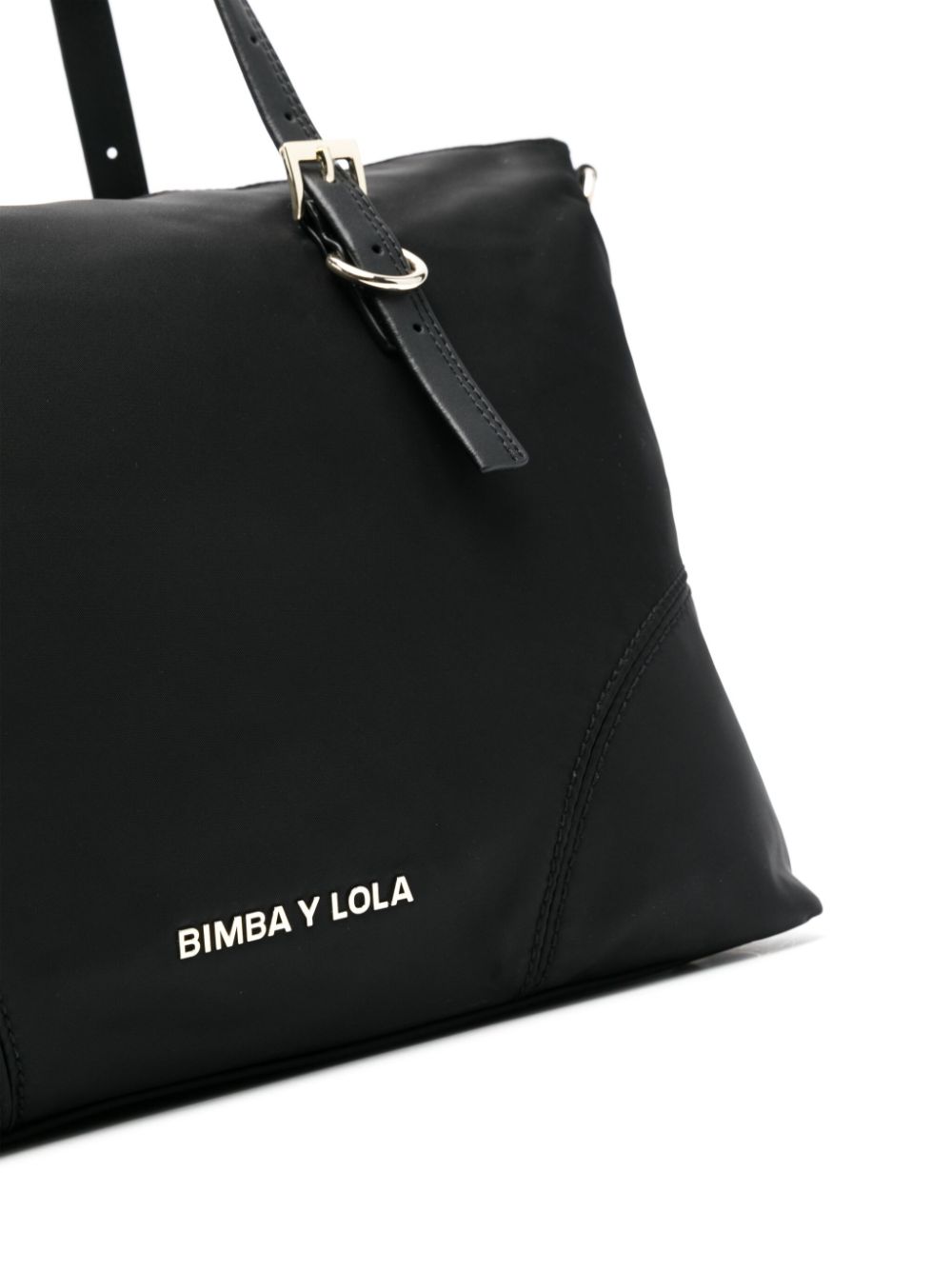 Shop Bimba Y Lola Logo-lettering Tote Bag In Black