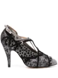 Maison Margiela 70mm Tabi Monster Velvet embellished pumps - Black