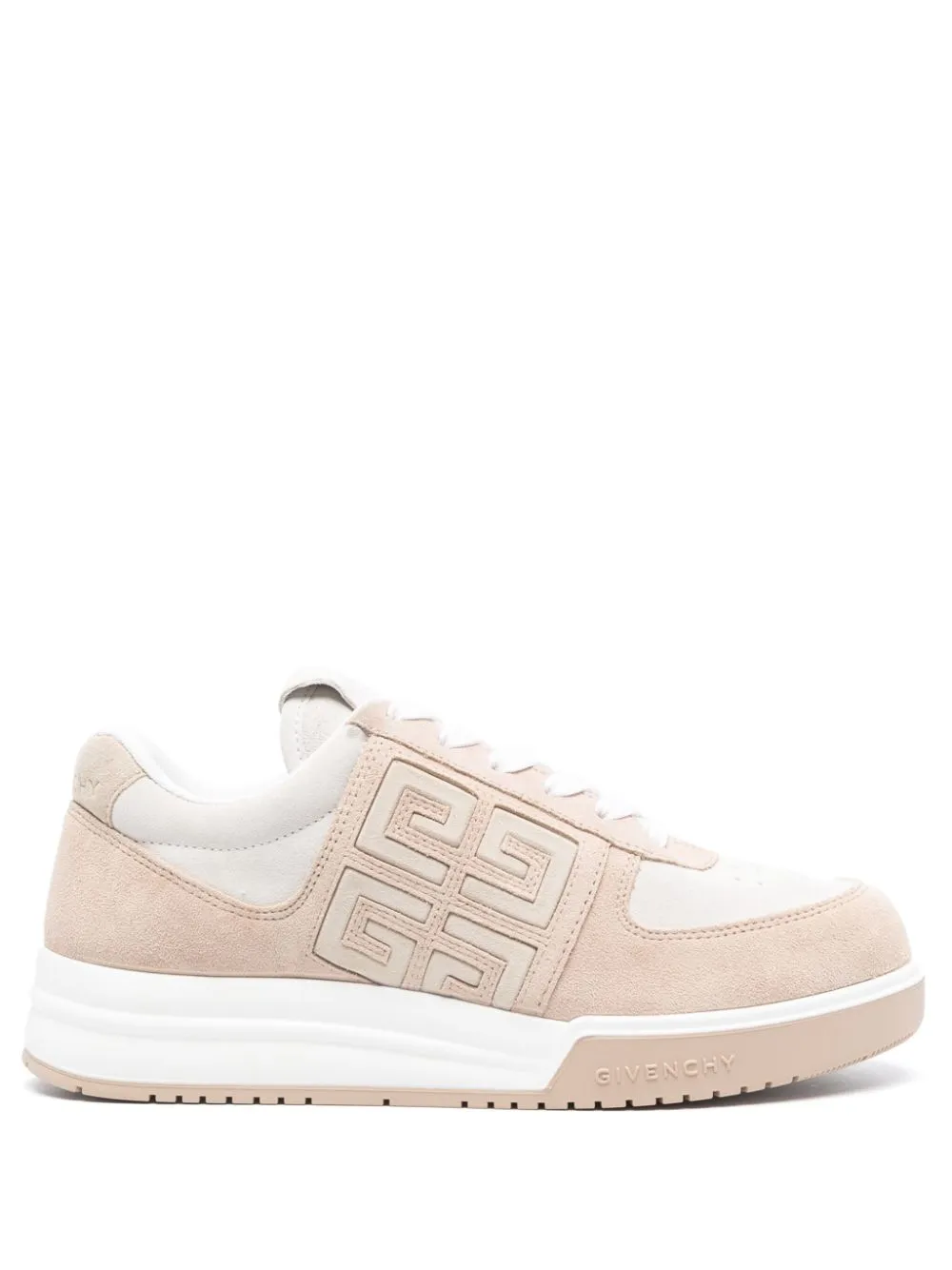 Shop Givenchy G4 Leather Sneakers In Neutrals