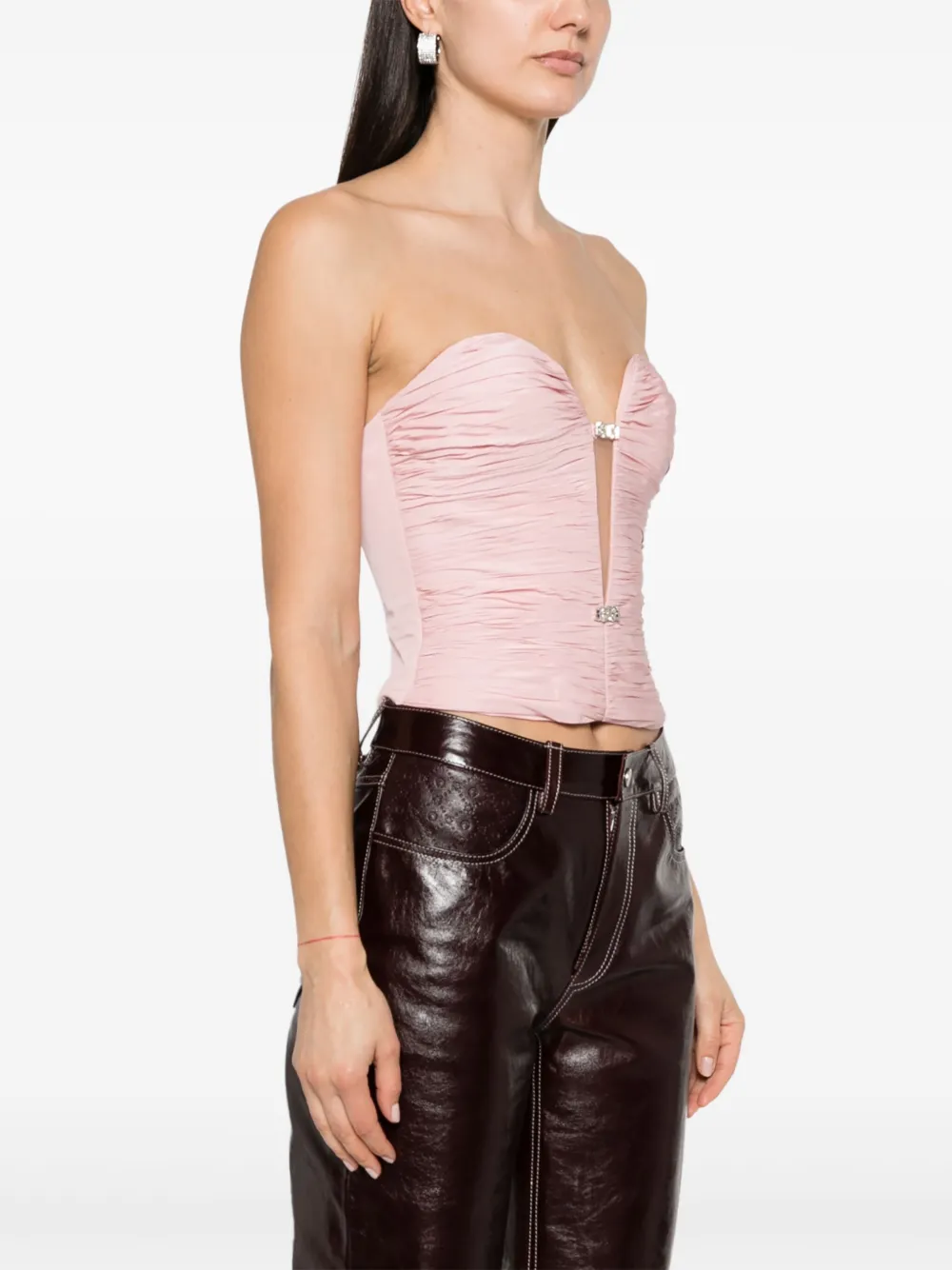 Nafsika Skourti The Bomb Corset-style Top In Pink
