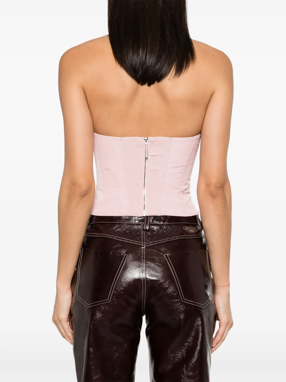 Nafsika Skourti The Bomb Corset-style Top In Pink